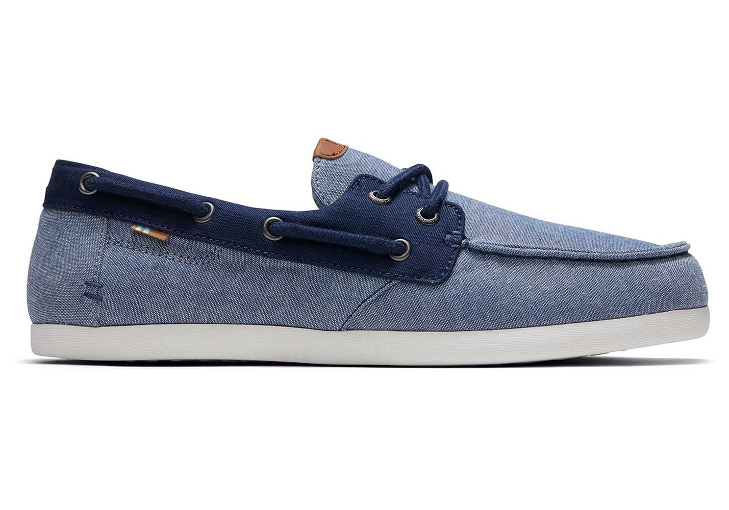 Toms Slip On Męskie Niebieskie - Claremont - 18YRLKQVO